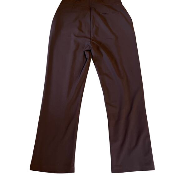Zenana Women's Brown Dress Pants. Elastic Waist, Seam on Front, Size XL - Picture 2 of 8